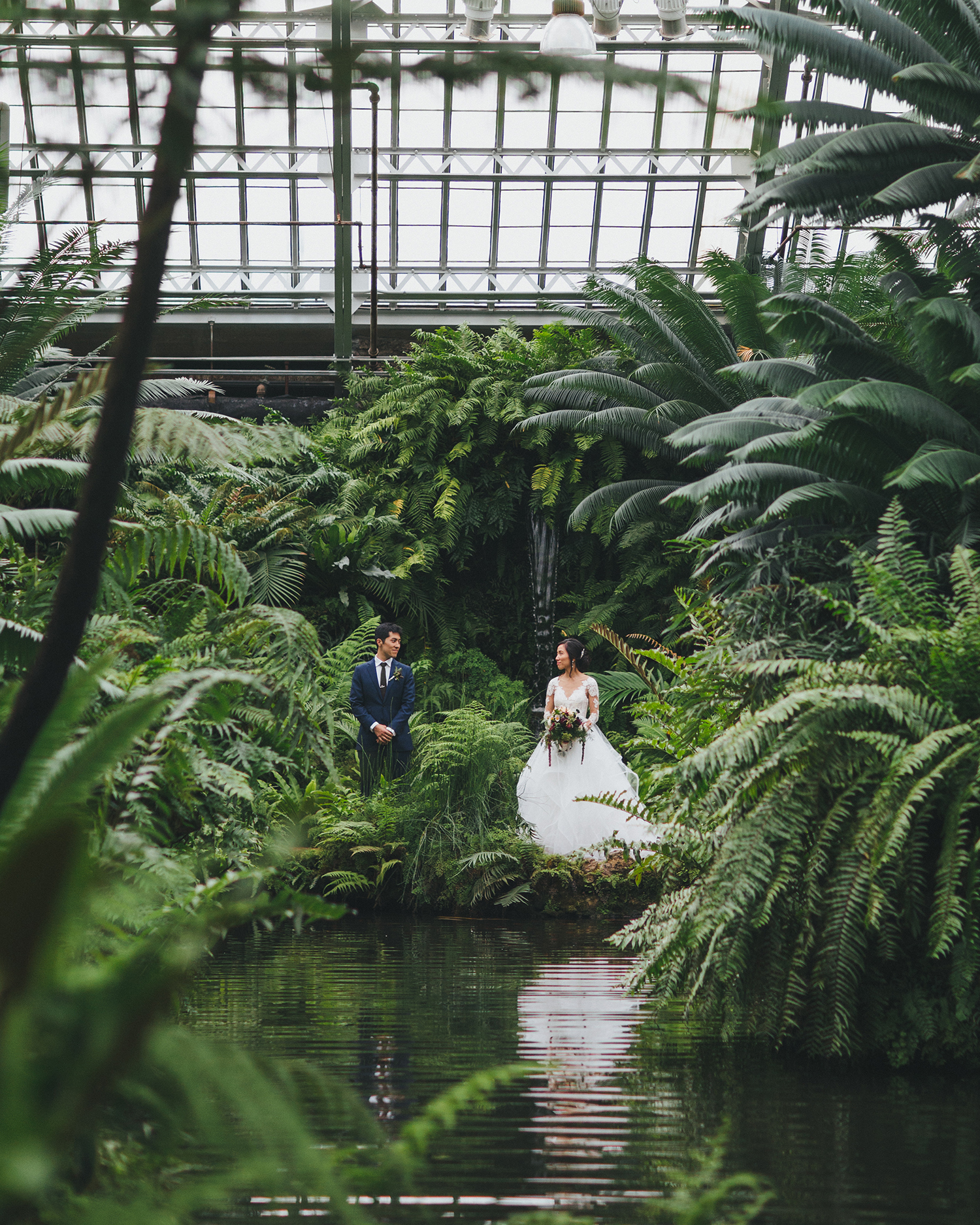 Garfield Park Conservatory – Loft On Lake Wedding – Jun & Kaz